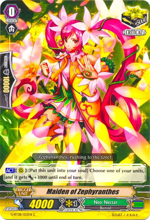 Maiden of Zephyranthes Price & Card Details — G-BT08: Absolute