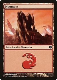 Mountain (74) - Duel Decks: Heroes vs. Monsters - Magic: The Gathering card