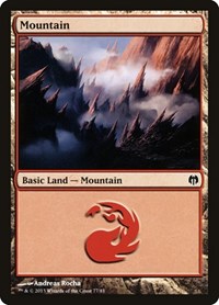 Mountain (77) - Duel Decks: Heroes vs. Monsters - Magic: The Gathering card