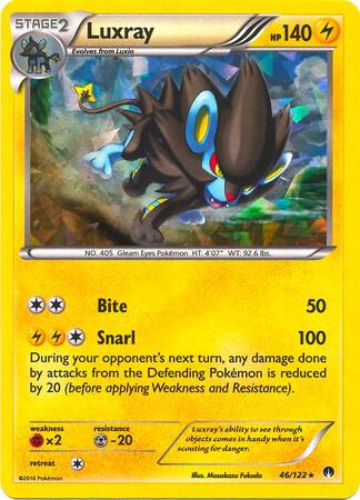 Luxray - 46/122 (Cracked Ice Holo) 046/122 from Deck Exclusives