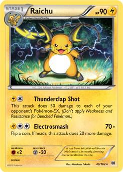 Raichu - 49/162 (XY BREAKthrough) (Cracked Ice Holo) 049/162 from Deck Exclusives