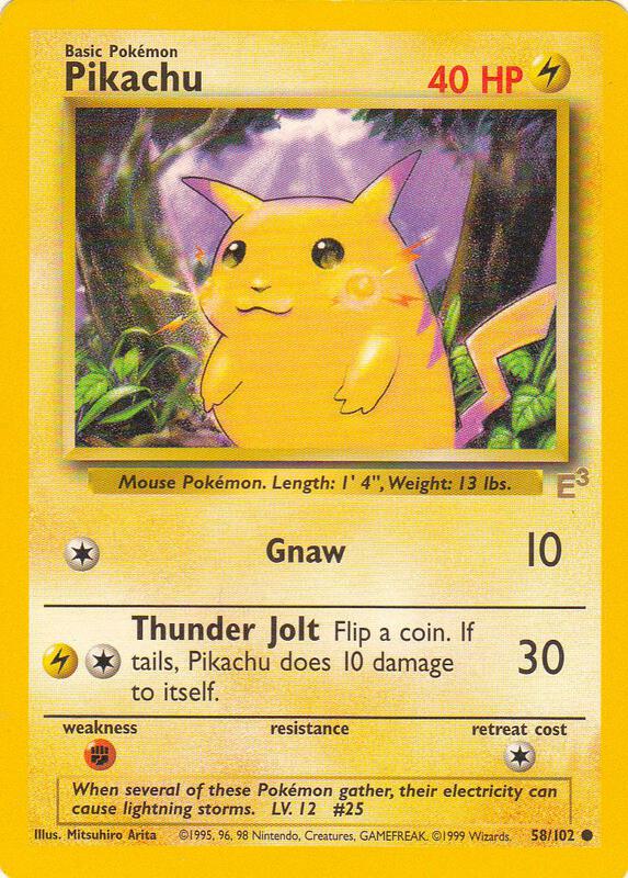 Pikachu - 58/102 (E3 Stamped) 058/102 from Miscellaneous Cards & Products