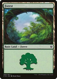 Forest (350) - Commander 2016 - Magic: The Gathering card