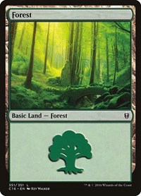 Forest (351) - Commander 2016 - Magic: The Gathering card