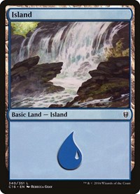 Island (340) - Commander 2016 - Magic: The Gathering card