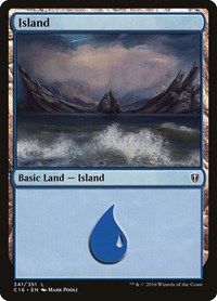 Island (341) - Commander 2016 - Magic: The Gathering card