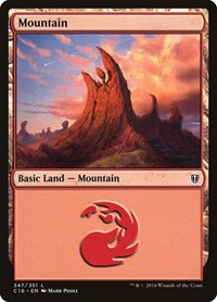 Mountain (347) - Commander 2016 - Magic: The Gathering card