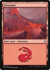 Mountain (348) - Commander 2016 - Magic: The Gathering card