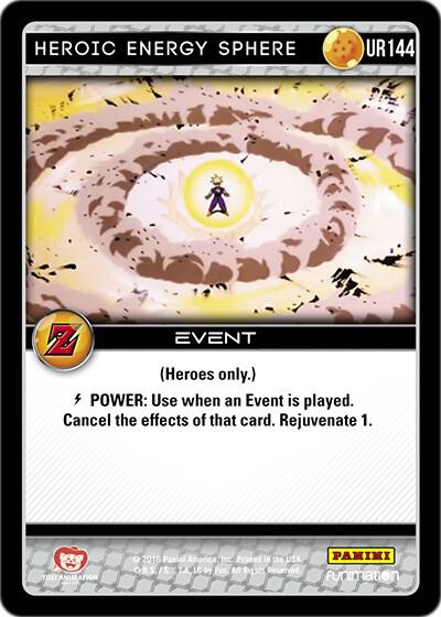 スーパードラゴンボールヒーローズ 輝くエネルギー弾 Heroic Energy Sphere - Panini: Awakening - Dragon Ball Z TCG