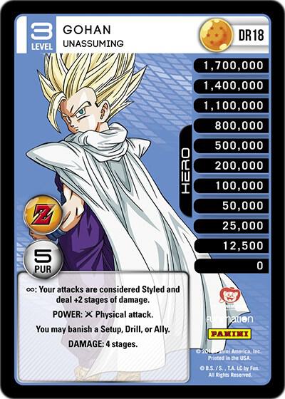Gohan - Unassuming - Panini: Awakening - Dragon Ball Z TCG