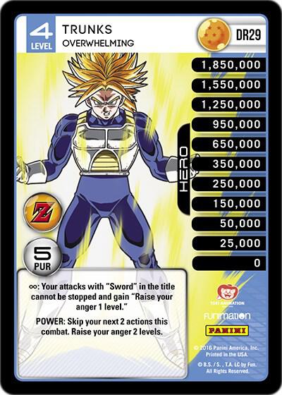 Trunks - Overwhelming - Panini: Awakening - Dragon Ball Z TCG