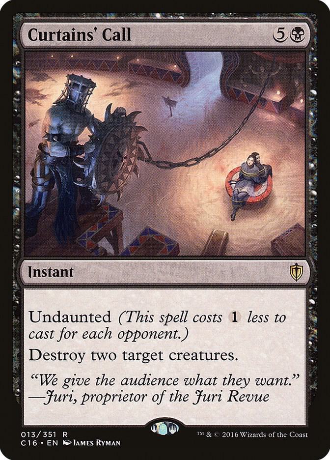 Curtains' Call 13 card