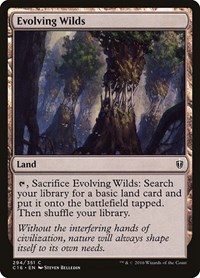 Evolving Wilds - Commander 2016 - Magic: The Gathering card