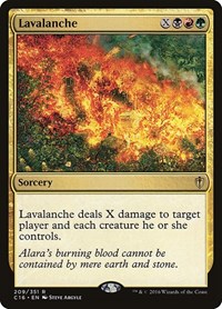 Lavalanche - Commander 2016 - Magic: The Gathering card