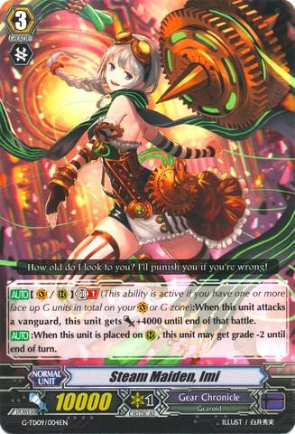 Steam Maiden, Imi