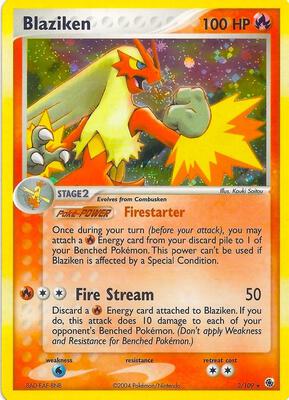 Blaziken (Holo) — chase card of EX Battle Stadium