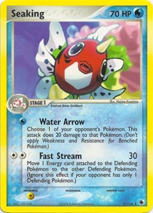 Seaking #21 from EX Battle Stadium Pokemon card image
