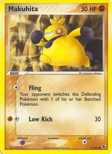 Makuhita #57 from EX Battle Stadium Pokemon card image
