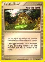 ancient tomb pokemon card Stadium Rarity Pokmon TCG: Ancient Mew Promotional