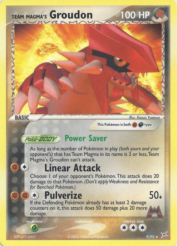 Team Magma's Groudon - 9/95 (EX Team Magma vs Team Aqua) 009/095 from Deck Exclusives