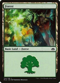 Forest (154) - Planechase Anthology - Magic: The Gathering card