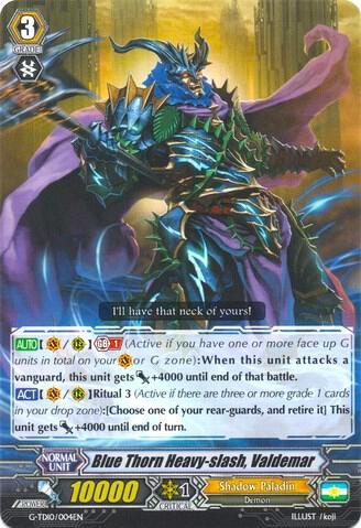 Blue Thorn Heavy-slash, Valdemar