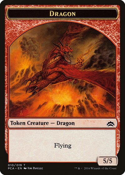 Dragon Saproling Double Sided Token