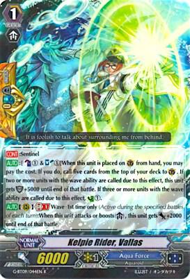 Kelpie Rider, Vallas