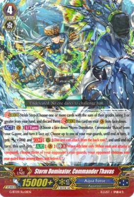Storm Dominator, Commander Thavas