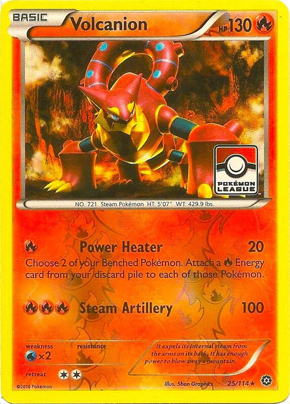 Volcanion - 25/114 (Pokemon League) 025/114 from League & Championship Cards