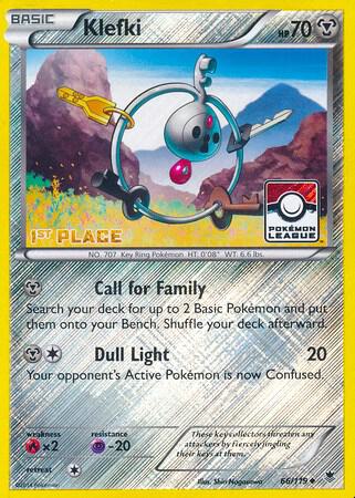 Klefki - 66/119 (Pokemon League) [1st Place] 066/119 from League & Championship Cards