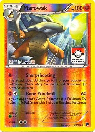 Marowak - 78/162 (Pokemon League) [2nd Place] 078/162 from League & Championship Cards