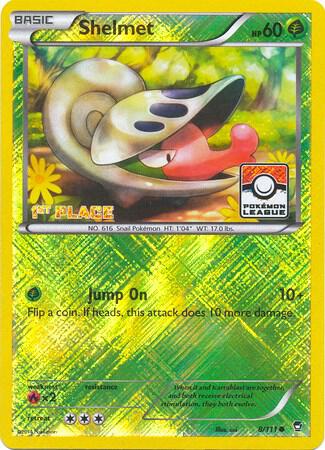 Shelmet - 8/111 (Pokemon League) [1st Place] 008/111 from League & Championship Cards