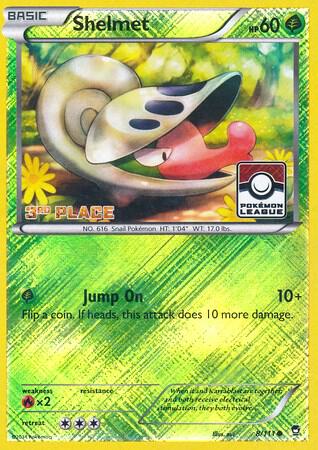 Shelmet - 8/111 (Pokemon League) [3rd Place] 008/111 from League & Championship Cards
