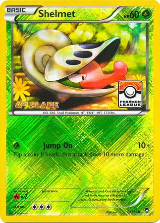 Shelmet - 8/111 (Pokemon League) [4th Place] 008/111 from League & Championship Cards