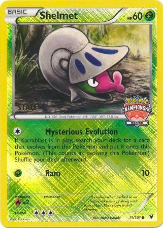 Shelmet 11/101 (Championship Series) [Staff] 011/101 from League & Championship Cards
