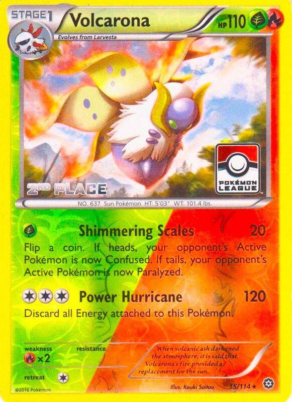 Volcarona - 15/114 (Pokemon League) [2nd Place] 015/114 from League & Championship Cards
