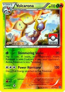 Volcarona - 15/114 (Pokemon League) [4th Place] #015/114 from League & Championship Cards Pokemon card image