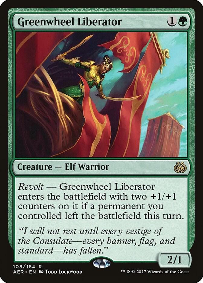 Greenwheel Liberator 108 card