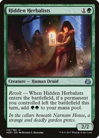 Hidden Herbalists - Aether Revolt - Magic: The Gathering card