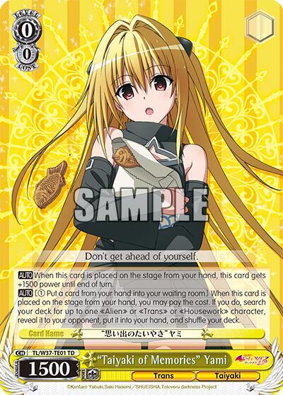 "Taiyaki of Memories" Yami card