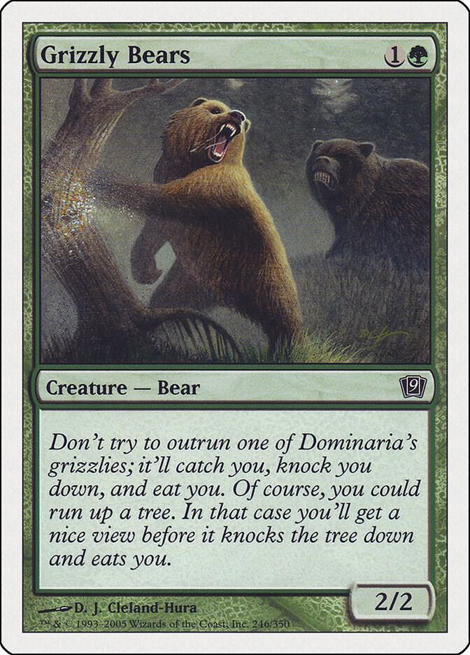 Grizzly Bears 246 card