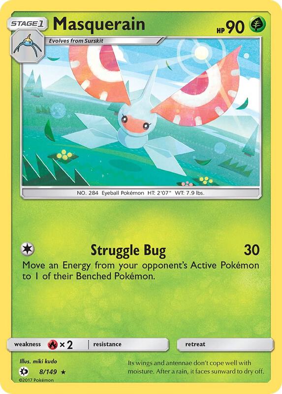 Masquerain 8/149 from SM Base Set