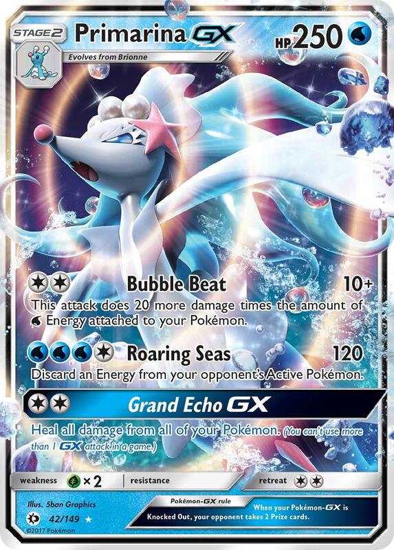 Primarina GX 42/149 from SM Base Set
