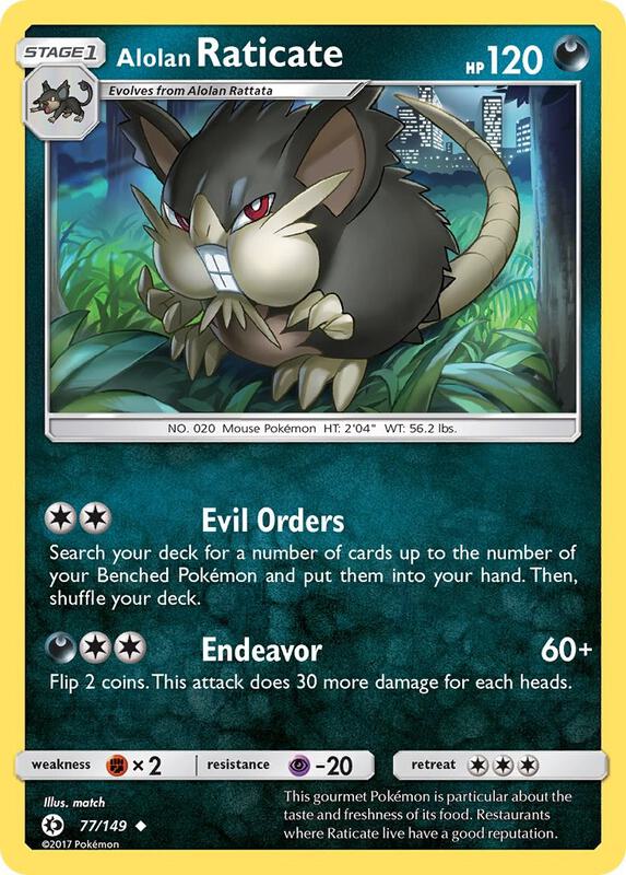 Alolan Raticate 77/149 from SM Base Set