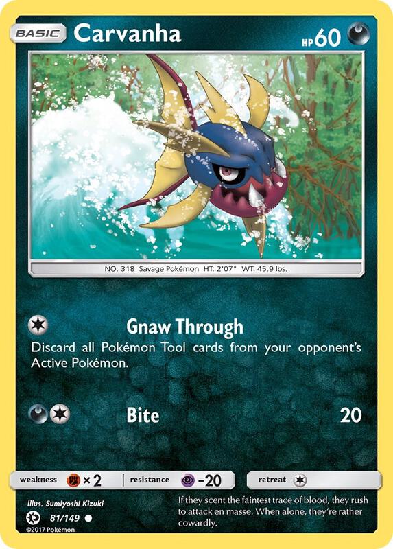 Carvanha 81/149 from SM Base Set
