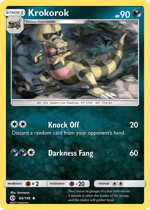 Krokorok 84/149 from SM Base Set