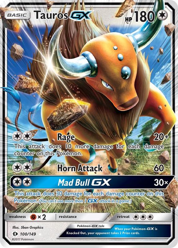 Tauros GX 100/149 from SM Base Set