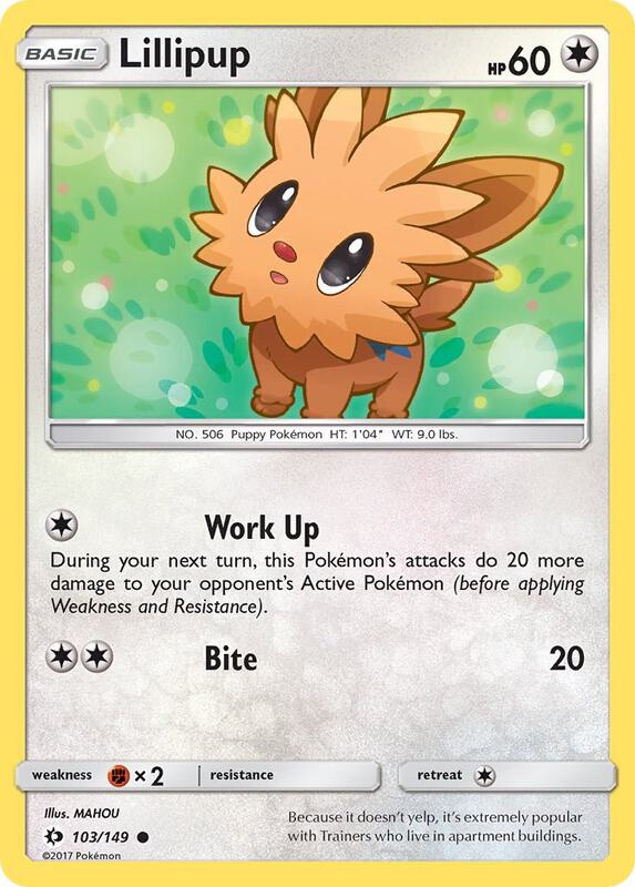 Lillipup 103/149 from SM Base Set