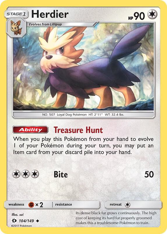 Herdier 104/149 from SM Base Set